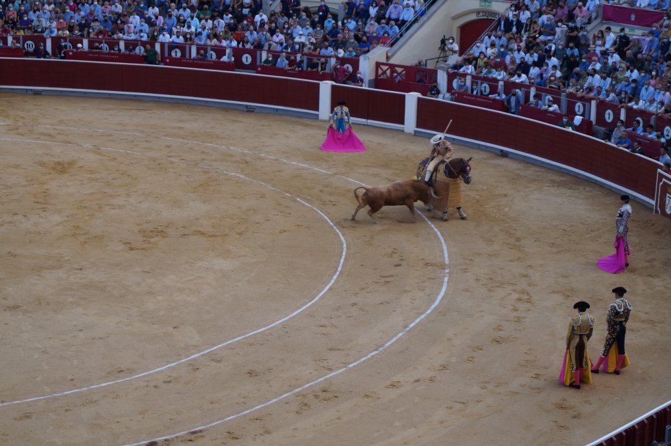 Uno de los momentos de la suerte de varas Uno de los momentos de la suerte de varas