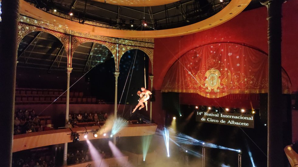 Otra imagen del 'vuelo' sobre el Teatro Circo Otra imagen del 'vuelo' sobre el Teatro Circo