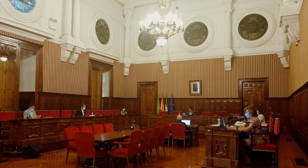 Pleno ordinario de la Diputación al final del cual José Castro ha formulado su renuncia
