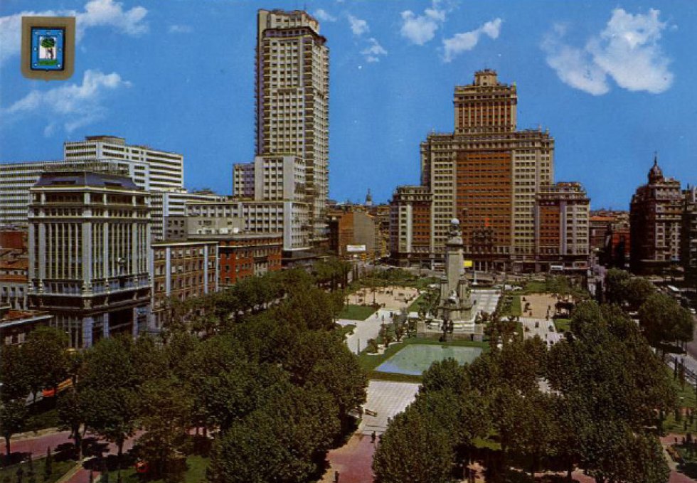 La Plaza de España en el año 1960 La Plaza de España en el año 1960