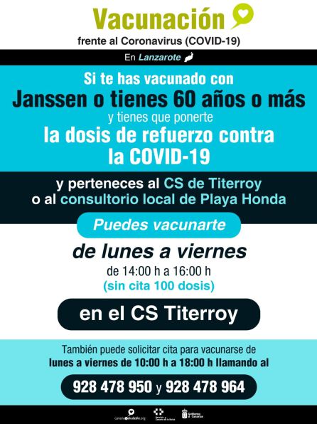 Información sobre vacunación en Lanzarote.