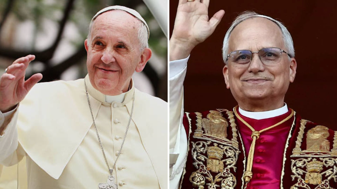 Despedida al papa Francisco y llegada de León XIV