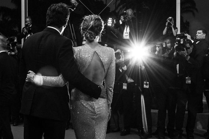 CANNES, FRANCE - MAY 19: (EDITORS NOTE IMAGE HAS BEEN CONVERTED TO BLACK AND WHITE) Antonio Banderas and Emily Blunt attends the Sicario premiere during the 68th annual Cannes Film Festival on May 19, 2015 in Cannes, France. (Photo by Ben A. Pruchnie/Getty Images,)