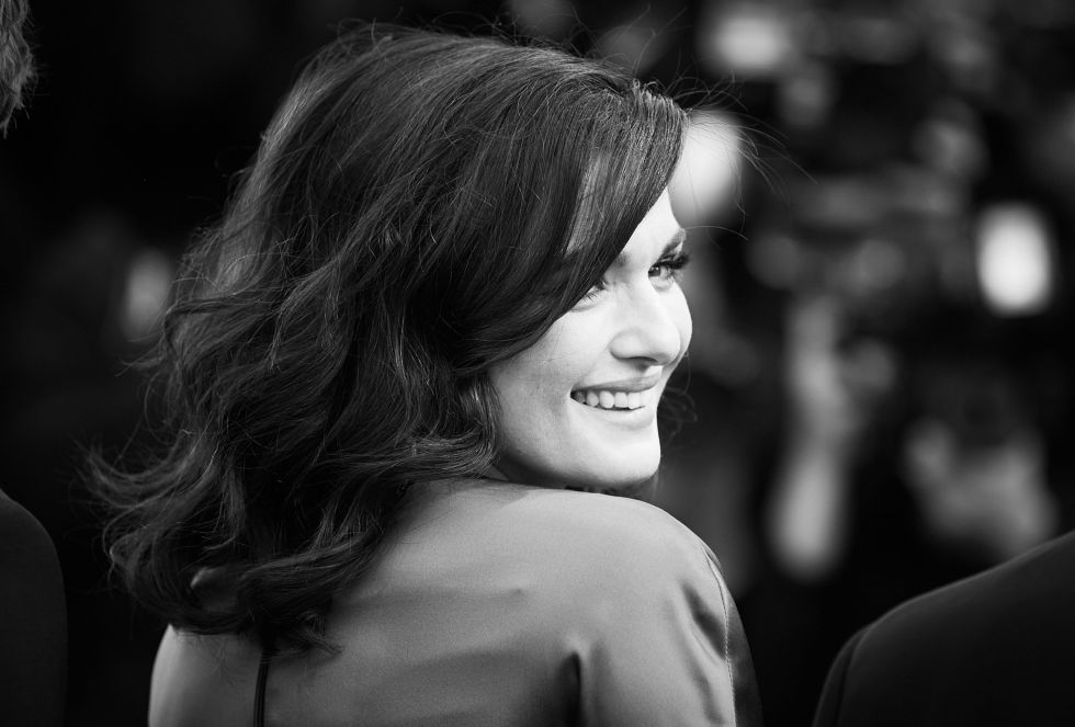CANNES, FRANCE - MAY 18: (EDITORS NOTE: Image has been converted to black and white.) Rachel Weisz attends the attends the Premiere of "Youth" during the 68th annual Cannes Film Festival on May 20, 2015 in Cannes, France. (Photo by Kristina Nikishina/Epsilon/Getty Images.)