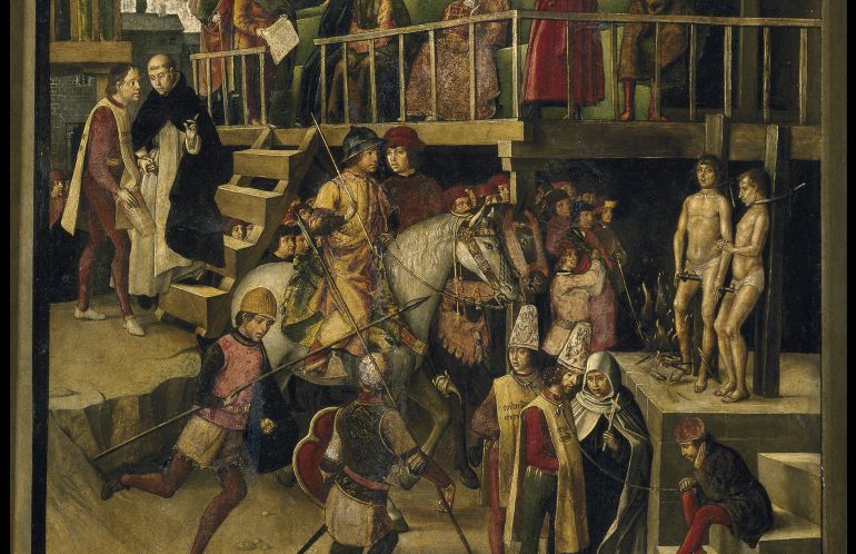 Cuadro 'Quema de Sodomitas' de 1495 (Museo Nacional del Prado)