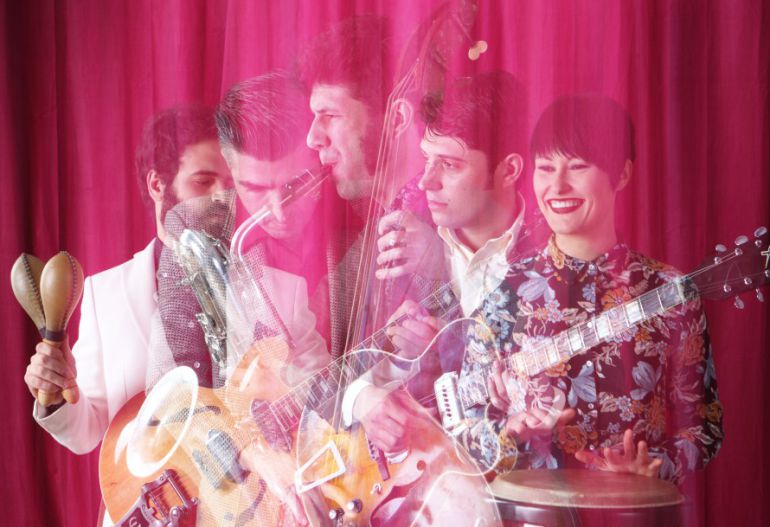 La banda The Limboos es una fotografía promocional de su segundo disco