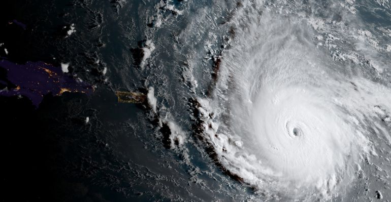 Iamgen del huracán Irma, uno de los más potentes formados en el Atlántico