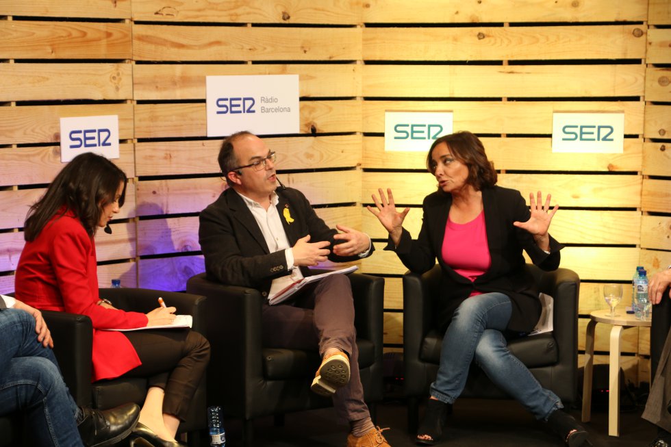 Miquel Iceta (PSC), Xavier Domènech (Catalunya en Comú-Podem), Inés Rrimadas (Ciudadanos), Carles Riera (CUP), Xavier García Albiol (PP), Jordi Turull (Junts per Catalunya) y Ernest Maragall (ERC) Miquel Iceta (PSC), Xavier Domènech (Catalunya en Comú-Podem), Inés Rrimadas (Ciudadanos), Carles Riera (CUP), Xavier García Albiol (PP), Jordi Turull (Junts per Catalunya) y Ernest Maragall (ERC)