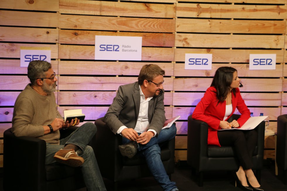Miquel Iceta (PSC), Xavier Domènech (Catalunya en Comú-Podem), Inés Rrimadas (Ciudadanos), Carles Riera (CUP), Xavier García Albiol (PP), Jordi Turull (Junts per Catalunya) y Ernest Maragall (ERC) Miquel Iceta (PSC), Xavier Domènech (Catalunya en Comú-Podem), Inés Rrimadas (Ciudadanos), Carles Riera (CUP), Xavier García Albiol (PP), Jordi Turull (Junts per Catalunya) y Ernest Maragall (ERC)