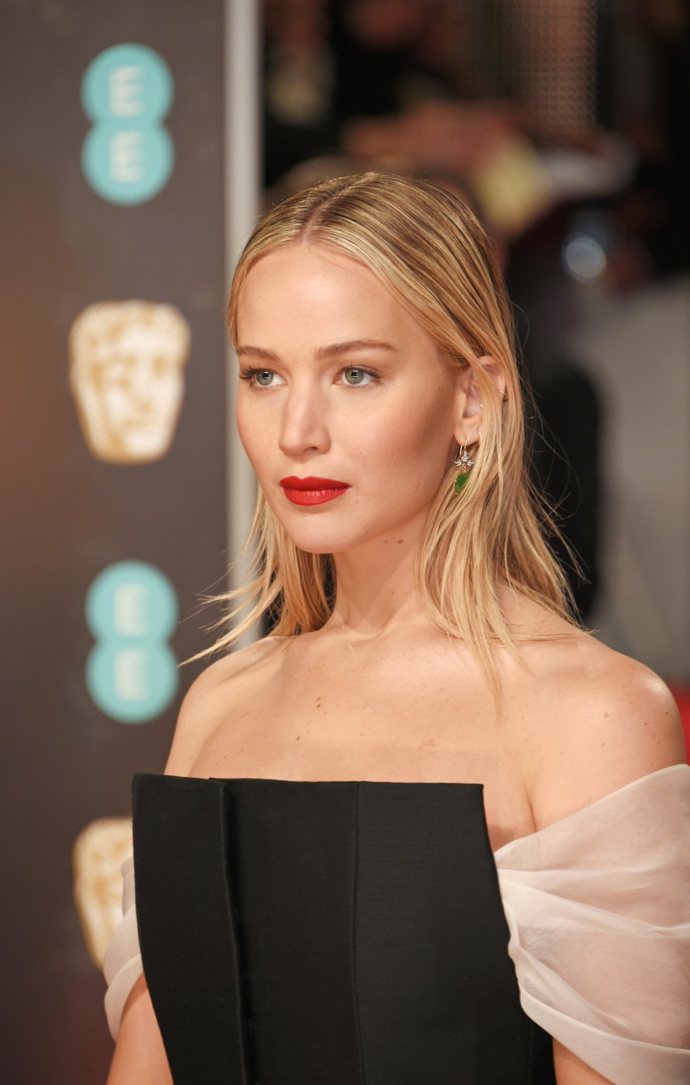 Jennifer Lawrence a su llegada a los Bafta Jennifer Lawrence a su llegada a los Bafta