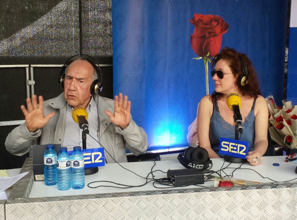 Los escritores Joan Margarit y Cristina Fallarás Los escritores Joan Margarit y Cristina Fallarás