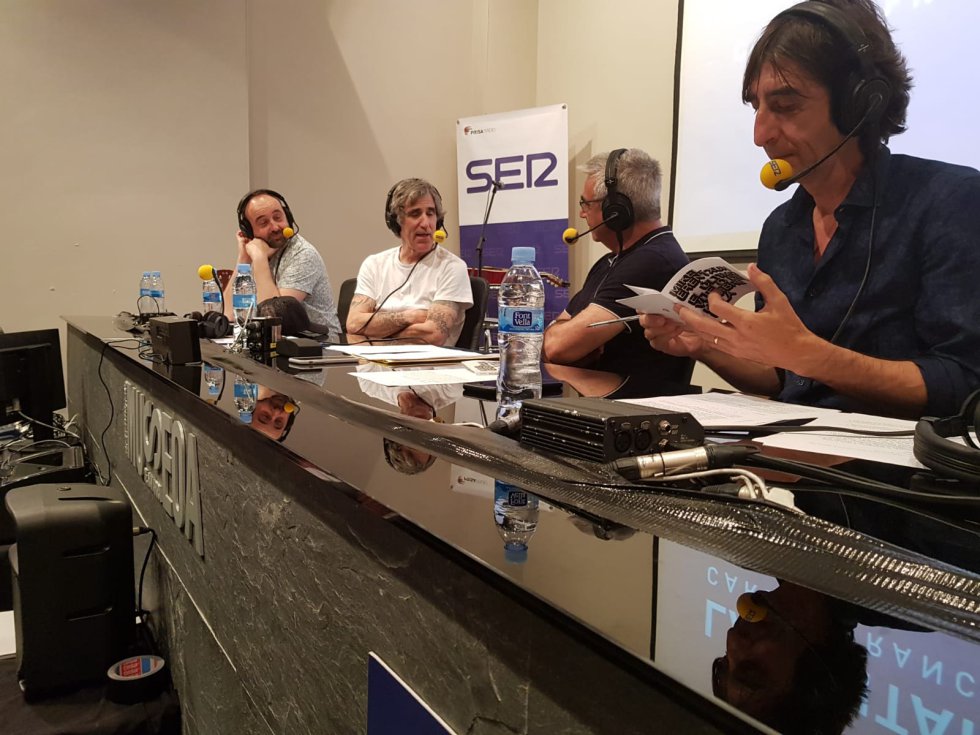 Iñaki de la Torre, Mikel Erentxun, Carles Francino y Benjamín Prado Iñaki de la Torre, Mikel Erentxun, Carles Francino y Benjamín Prado