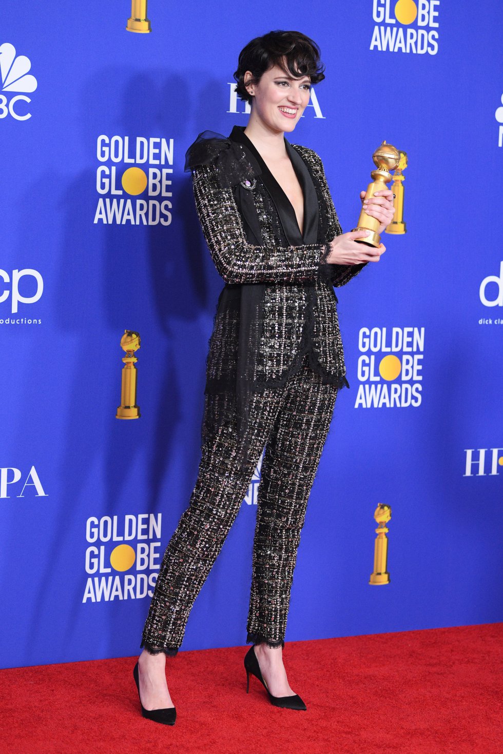 Phoebe Waller-Bridge, ganadora del Globo de Oro a la mejor actriz de comedia en series de televisión por su papel en 'Fleabag'. Phoebe Waller-Bridge, ganadora del Globo de Oro a la mejor actriz de comedia en series de televisión por su papel en 'Fleabag'.
