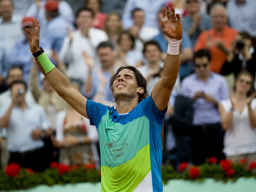 Rafa Nadal recibe la ovación de la Philippe Chatrier en 2010 Rafa Nadal recibe la ovación de la Philippe Chatrier en 2010