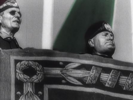 Millán Astray con Mussolini Millán Astray con Mussolini