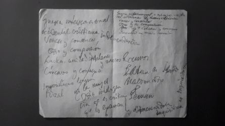 Notas de Unamuno antes de su discurso el 12 de octubre Notas de Unamuno antes de su discurso el 12 de octubre