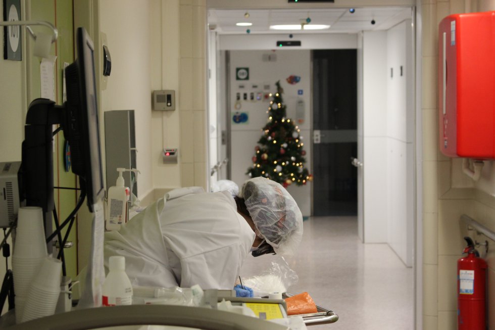 La decoración navideña no falta en el Hospital Clínic de Barcelona La decoración navideña no falta en el Hospital Clínic de Barcelona