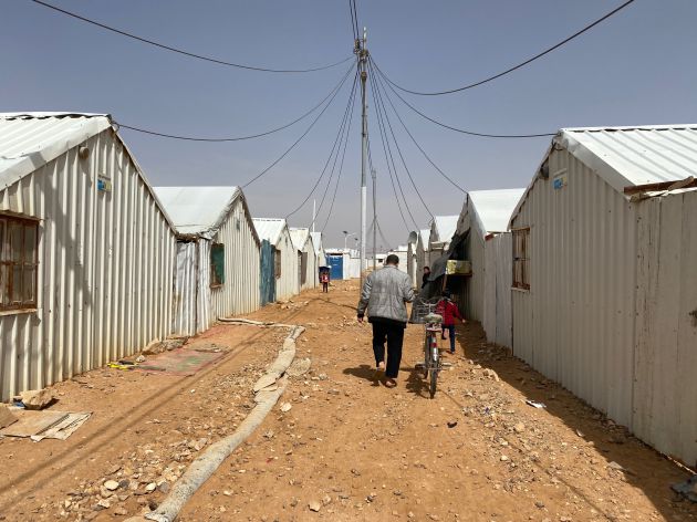 Una imagen del campo de refugiados de Azraq, en el norte de Jordania. Una imagen del campo de refugiados de Azraq, en el norte de Jordania.