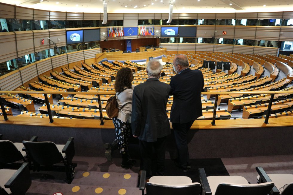 La visita de Millás al Parlamento Europeo, en imágenes La visita de Millás al Parlamento Europeo, en imágenes