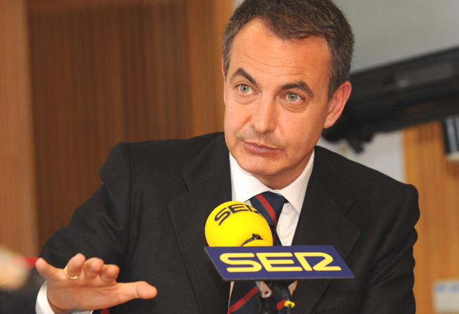 José Luis Rodríguez Zapatero en la Cadena SER