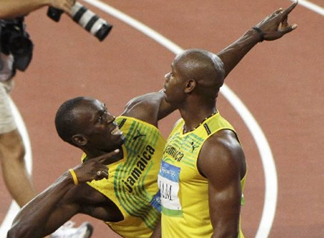La Jamaica de Bolt bate el récord del mundo en 4x100