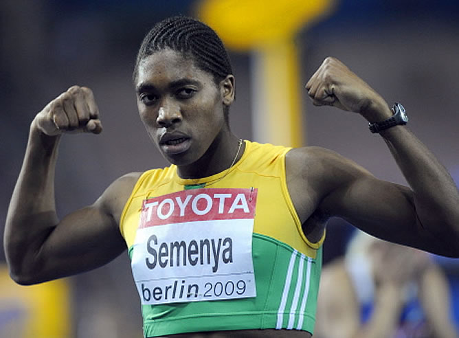 La atleta africana Caster Semenya