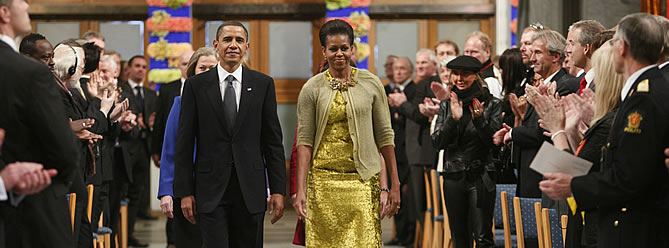 Obama recoge el Nobel de la Paz