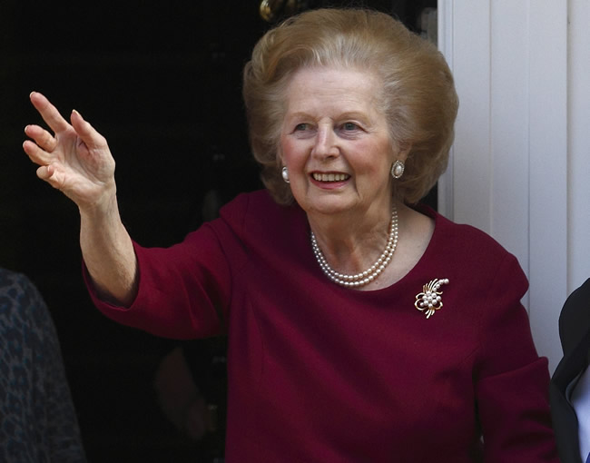 Margaret Thatcher abandona el hospital