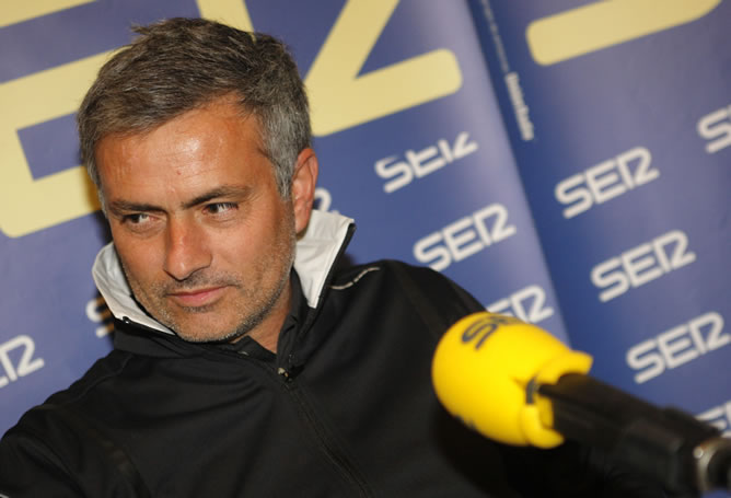 José Mourinho durante la entrevista de este jueves en 'El Larguero'.
