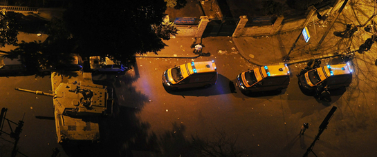 FOTOGALERIA: Las ambulancias se dirigen al centro de El Cairo
