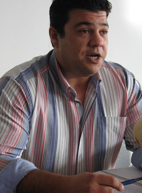 El candidato de IU a la alcaldía de Lepe, Javier Valderas