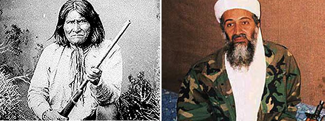 Osama Bin Laden y Gerónimo, dos líderes ¿muy parecidos?