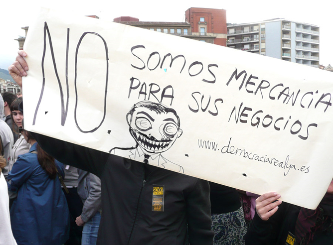 Manifestación en Bilbao organizada por 'Democracia real YA!' Manifestación en Bilbao organizada por 'Democracia real YA!'