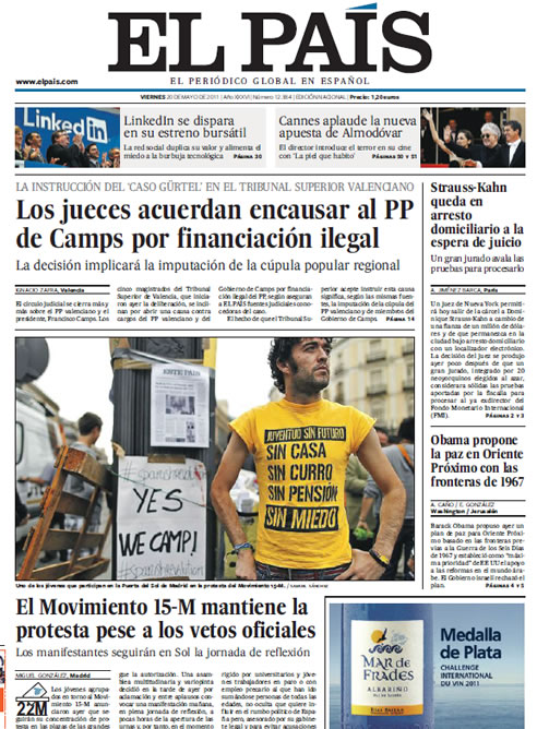 FOTOGALERIA: La portada de El País