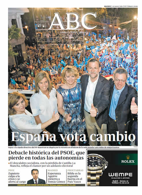 "España vota cambio"