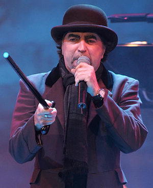 Joaquín Sabina durante un concierto en Chile en 2006