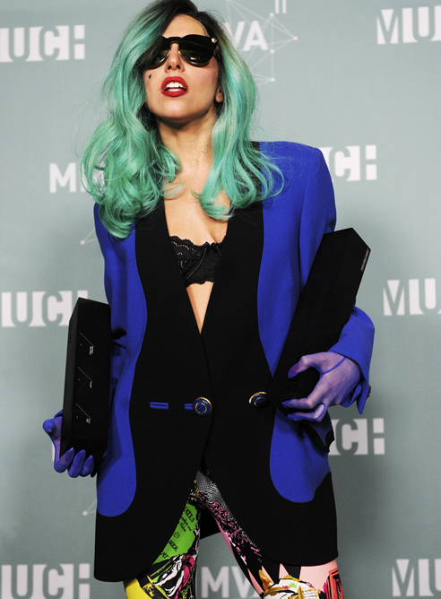 Lady Gaga, en el backstage de los Lady Gaga MuchMusic Video Awards de Toronto