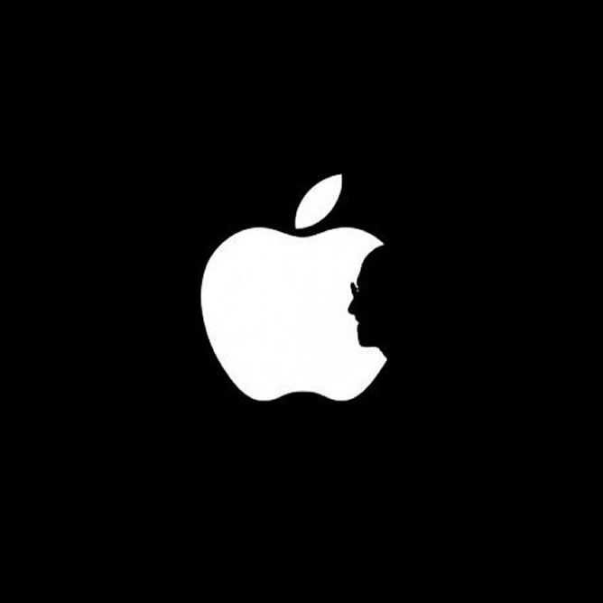 Un estudiante de diseño hongkonés de 19 años ideó la incorporación de la silueta del cofundador de Apple en el mordisco a la manzana del logo