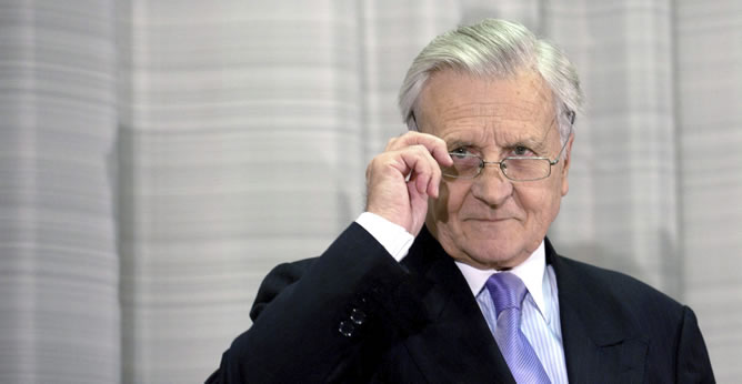Jean-Claude Trichet, visita la Universidad Humboldt en Berlín, en Alemania
