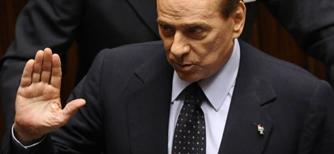 Silvio Berlusconi se despide del Parlamento italiano
