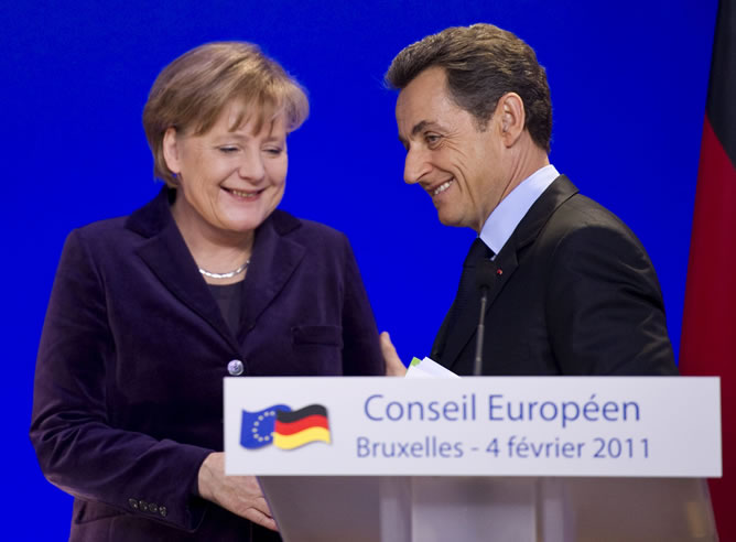 El presidente francés y la canciller alemana han sido dos de los grandes protagonistas del año