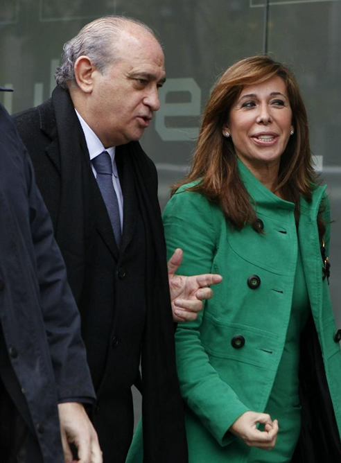 Jorge Fernandez Díaz, nuevo ministro del Interior, junto a Alicia Sánchez Camacho