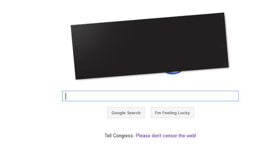 FOTOGALERIA: Google protesta contra la SOPA
