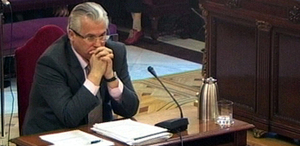 Baltasar Garzón, durante su juicio en el Supremo por investigar los crímenes del franquismo