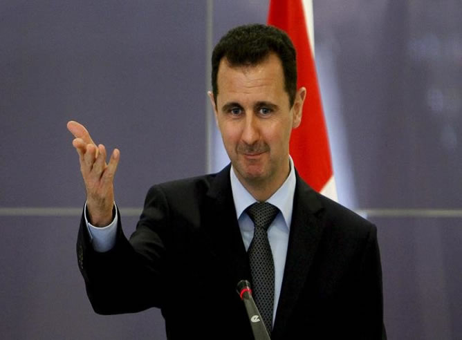 El presidente sirio, Bashar al Asad, durante una intervención (EFE)