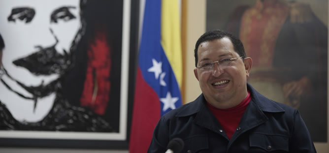 Hugo Chávez, durante un programa de televisión grabado este pasado sábado