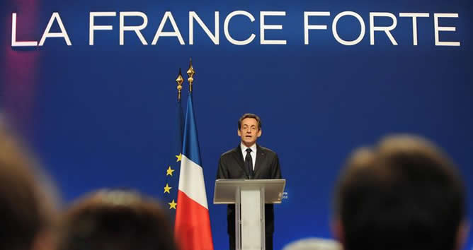 Nicolás Sarkozy, presidente de Francia y candidato a la reelección