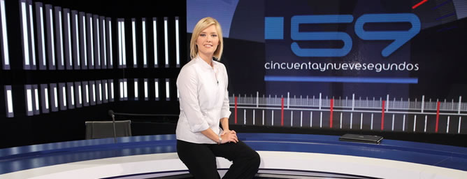 María Casado, presentadora del programa de debates '59 segundos'