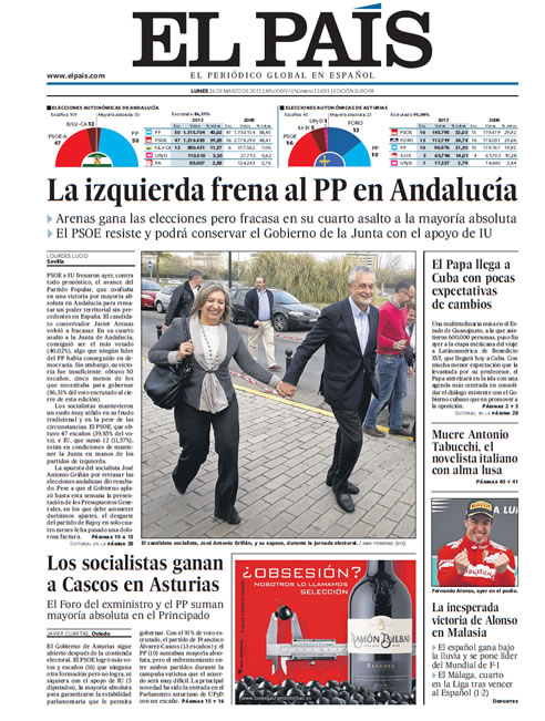 "La izquierda frena al PP en Andalucía"