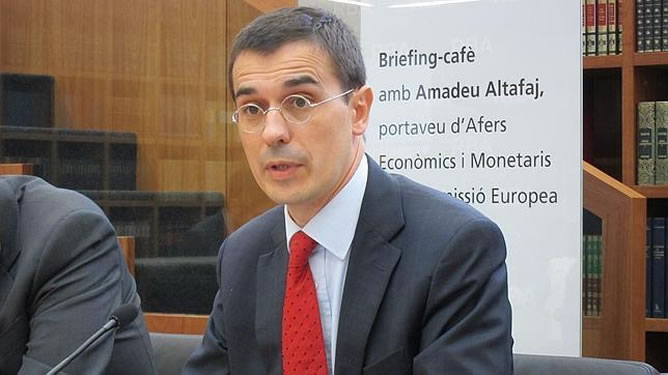 El portavoz de Asuntos Económicos de la Comisión Europea, Amadeu Altafaj